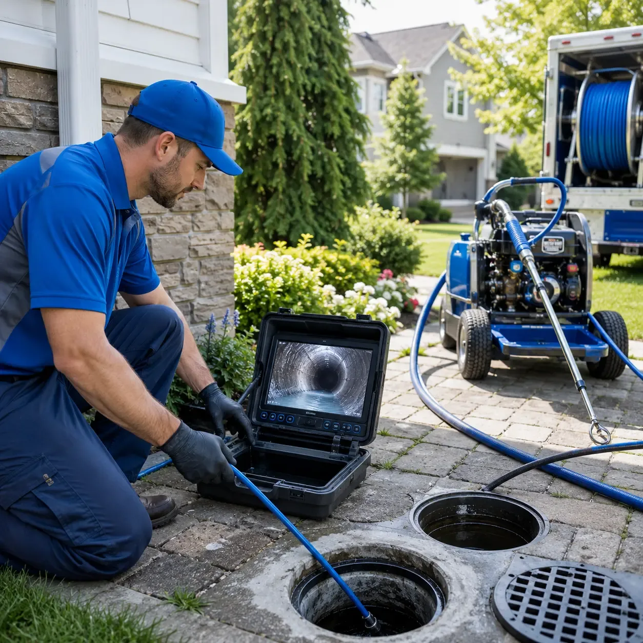 Outdoor drain cleaning professionals serving Covington, TN